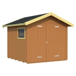 9' X 9'5 Palmako Nils Heavy Duty Wooden Apex Shed (2.8m X 2.9m) -Zen Gardenia Sales 101180 8x8 palmako nils shed cutout2 min