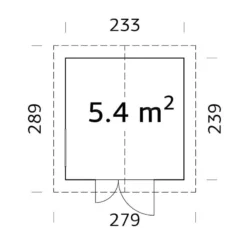 9' X 9'5 Palmako Nils Heavy Duty Wooden Apex Shed (2.8m X 2.9m) -Zen Gardenia Sales 101180 8x8 palmako nils shed drawing min