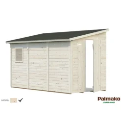 12' X 6' Palmako Mia Heavy Duty Lean To Shed (3.5m X 1.8m) -Zen Gardenia Sales 101184 11x5 palmako mia lean to shed cutout min