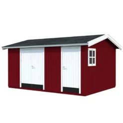 15' X 11' Palmako Olaf Premium (88mm) Multi-room Shed (4.5m X 3.3m) -Zen Gardenia Sales 101231 15x11 palmako olaf shed cutout2 min