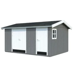 15' X 11' Palmako Olaf Premium (88mm) Multi-room Shed (4.5m X 3.3m) -Zen Gardenia Sales 101231 15x11 palmako olaf shed cutout3 min
