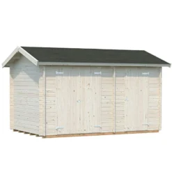 13'5 X 8'5 Palmako Jari (28mm) Premium Nordic Shed (4.1m X 2.6m) -Zen Gardenia Sales 101324 13x8 palmako jari shed cutout1 min