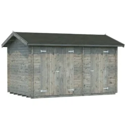 13'5 X 8'5 Palmako Jari (28mm) Premium Nordic Shed (4.1m X 2.6m) -Zen Gardenia Sales 101324 13x8 palmako jari shed cutout2 min