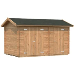 13'5 X 8'5 Palmako Jari (28mm) Premium Nordic Shed (4.1m X 2.6m) -Zen Gardenia Sales 101324 13x8 palmako jari shed cutout3 min