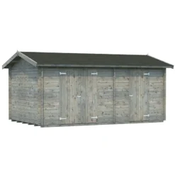 17' X 10'5 Palmako Jari Premium (28mm) Multi-room Shed (5.2m X 3.2m) -Zen Gardenia Sales 101338 17x10 palmako jari shed cutout2 min
