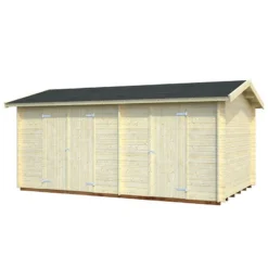 17' X 10'5 Palmako Jari Premium (28mm) Multi-room Shed (5.2m X 3.2m) -Zen Gardenia Sales 101338 palmako jari premium multi room shed 28mm cutout min