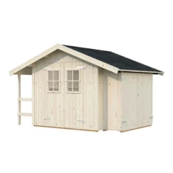 13' X 10' Palmako Marcus Heavy Duty Wooden Apex Shed (3.8m X 2.9m) -Zen Gardenia Sales 107218 8x8 palmako marcus wooden shed cutout1 min