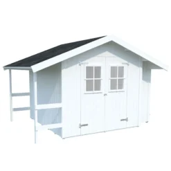 13' X 10' Palmako Marcus Heavy Duty Wooden Apex Shed (3.8m X 2.9m) -Zen Gardenia Sales 107218 8x8 palmako marcus wooden shed cutout3 min