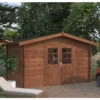 Palmako Valentine 3.4m X 2.8m Premium Log Cabin Shed (28mm) -Zen Gardenia Sales 109458 insitu min 1