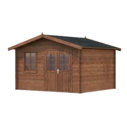 Palmako Valentine 3.6m X 3.2m Premium Log Cabin Shed (28mm) 13 Palmako Valentine 3.6m X 3.2m Premium Log Cabin Shed (28mm) -Zen Gardenia Sales 109527 render min