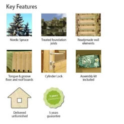 11'8 X 9'6 Palmako Kira (16mm) Premium Extra-Large Garden Bar (3.6m X 2.9m) -Zen Gardenia Sales 109668 kira product attributes