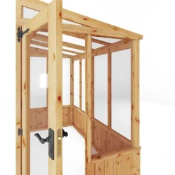 8'2 X 4'4 (2.49x1.32m) Mercia 84 Wooden Lean-To Greenhouse -Zen Gardenia Sales 10 si 004 001 0005 feature2 min 1