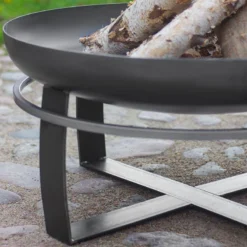 Cook King Viking Steel Fire Bowl - 60cm -Zen Gardenia Sales 111260 viking fire bowl feature2 min