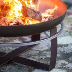 Cook King Viking Steel Fire Bowl - 60cm -Zen Gardenia Sales 111260 viking fire bowl feature4 min