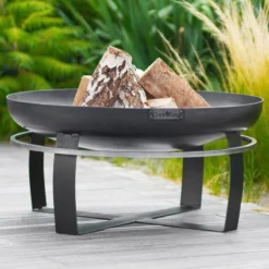 Cook King Viking Steel Fire Bowl - 60cm -Zen Gardenia Sales 111260 viking fire bowl insitu1 min