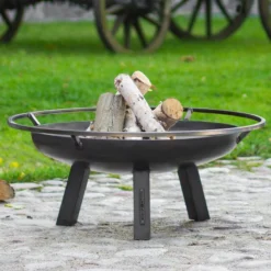 Cook King Porto Steel Fire Bowl - 60cm -Zen Gardenia Sales 111265 porto fire bowl insitu2 min