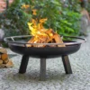 Cook King Porto Steel Fire Bowl - 60cm -Zen Gardenia Sales 111265 porto fire bowl insitu3 min 1