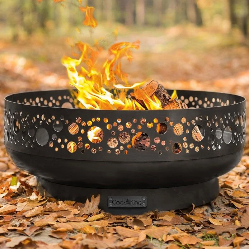 Cook King Boston Decorative Steel Fire Bowl 4 Cook King Boston Decorative Steel Fire Bowl - Image 2