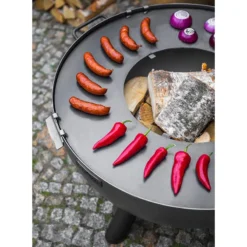 Cook King Kongo Deep Steel Fire Bowl -Zen Gardenia Sales 111295 cook king kongo deep steel fire bowl close up4 min