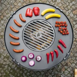 Cook King Kongo Deep Steel Fire Bowl -Zen Gardenia Sales 111295 cook king kongo deep steel fire bowl insitu5 min