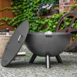 Cook King Kongo Deep Steel Fire Bowl -Zen Gardenia Sales 111295 cook king kongo deep steel fire bowl insitu6 min