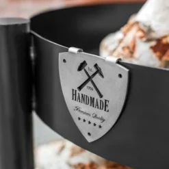 Cook King Montana High Steel Fire Bowl And Logstore -Zen Gardenia Sales 111363 montana fire bowl feature2 min