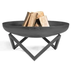 Cook King Santiago Steel Fire Bowl - 80cm -Zen Gardenia Sales 111374 santiago fire bowl render1 min