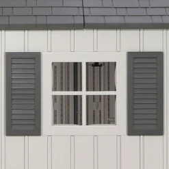 17'6 X 8' Lifetime Dual Entrance Heavy Duty Plastic Shed (5.33m X 2.44m) -Zen Gardenia Sales 11 60213 lifetime dual 175 feature3 min