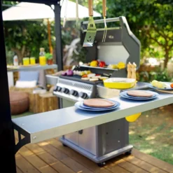 8' X 6' Palram Canopia Austin 2400 BBQ Shelter Gazebo - Black (2.84m X 1.8m) -Zen Gardenia Sales 11 706835 8x6 pc austin feature min