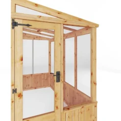 8'2 X 4'4 (2.49x1.32m) Mercia 84 Wooden Lean-To Greenhouse -Zen Gardenia Sales 11 si 004 001 0005 feature3 min 1