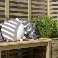 6'9 X 1'9 Forest Modular Wooden Garden Seating Set Number 2 (2.06m X 0.53m) -Zen Gardenia Sales 13 modseat2hd feature2 min 1