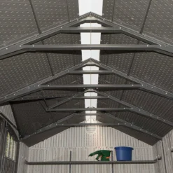 17'6 X 8' Lifetime Dual Entrance Heavy Duty Plastic Shed (5.33m X 2.44m) -Zen Gardenia Sales 13 60213 lifetime dual 175 feature5 min