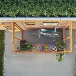 8'2 X 4'4 (2.49x1.32m) Mercia 84 Wooden Lean-To Greenhouse -Zen Gardenia Sales 13 si 004 001 0005 feature5 min 1