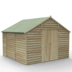 10' X 10' Forest 4Life 25yr Guarantee Overlap Pressure Treated Windowless Double Door Apex Wooden Shed (3.2m X 3.01m) 34 10' X 10' Forest 4Life 25yr Guarantee Overlap Pressure Treated Windowless Double Door Apex Wooden Shed (3.2m X 3.01m) -Zen Gardenia Sales 14 opa1010ddnwmhd render1 min