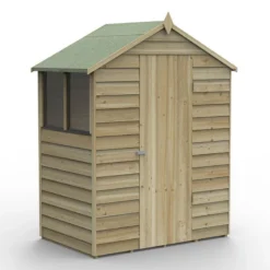 5' X 3' Forest 4Life 25yr Guarantee Overlap Pressure Treated Apex Wooden Shed (1.64m X 1m) 34 5' X 3' Forest 4Life 25yr Guarantee Overlap Pressure Treated Apex Wooden Shed (1.64m X 1m) -Zen Gardenia Sales 14 opa53mhd render1 min 1