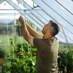 10' X 24' Palram Canopia Balance Silver Large Greenhouse (3.04m X 7.24m) -Zen Gardenia Sales 14 707014 10x24 pc balance feature min