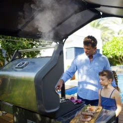 8' X 6' Palram Canopia Austin 2400 BBQ Shelter Gazebo - Black (2.84m X 1.8m) -Zen Gardenia Sales 15 706835 8x6 pc austin feature min