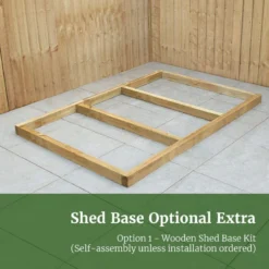 6' X 4' Forest Timberdale 25yr Guarantee Tongue & Groove Pressure Treated Apex Shed (1.93m X 1.33m) -Zen Gardenia Sales 15timberdale wooden shed base 6x4 image