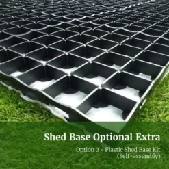 7' X 5' Forest Timberdale 25yr Guarantee Tongue & Groove Pressure Treated Pent Shed (2.24m X 1.7m) -Zen Gardenia Sales 16timberdale plastic shed base image 1