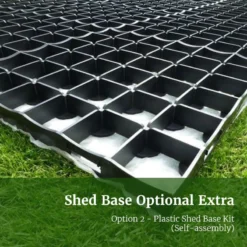 8' X 6' Forest Timberdale 25yr Guarantee Tongue & Groove Pressure Treated Reverse Apex Shed (2.47m X 1.98m) -Zen Gardenia Sales 16timberdale plastic shed base image 4