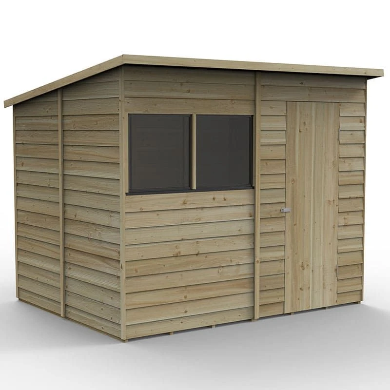 8' X 6' Forest 4Life 25yr Guarantee Overlap Pressure Treated Pent Wooden Shed (2.51m X 2.04m) 21 8' X 6' Forest 4Life 25yr Guarantee Overlap Pressure Treated Pent Wooden Shed (2.51m X 2.04m) - Image 19