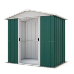 6' X 4' Yardmaster Green Metal Shed 65GEYZ (1.86m X 1.25m) -Zen Gardenia Sales 17214 65geyz 2 min