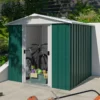 6'8 X 6'6' Yardmaster Green Metal Shed 66GEYZ (2.02m X 1.97m) -Zen Gardenia Sales 17215 66geyz 1 min 1