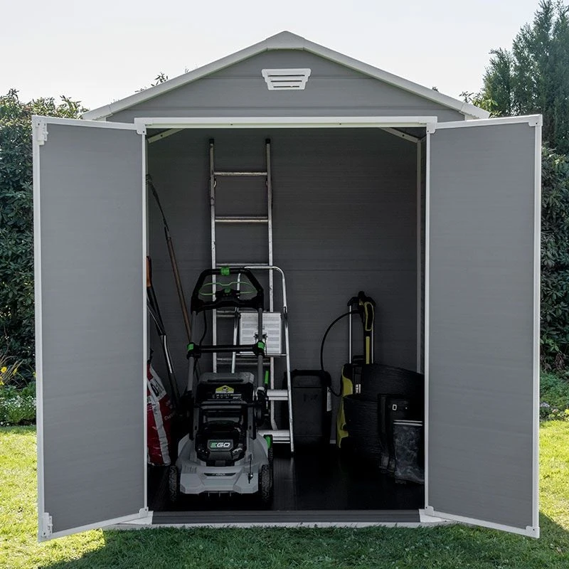6' X 8' Keter Manor Plastic Garden Shed (1.86m X 2.37m) 4 6' X 8' Keter Manor Plastic Garden Shed (1.86m X 2.37m) - Image 2