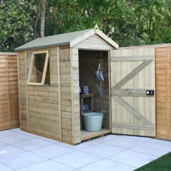6' X 4' Forest Timberdale 25yr Guarantee Tongue & Groove Pressure Treated Apex Shed (1.93m X 1.33m)
