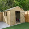 10' X 8' Forest Timberdale 25yr Guarantee Tongue & Groove Pressure Treated Apex Shed (3.06m X 2.52m) -Zen Gardenia Sales 2 tpa810m insitu min