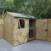8' X 6' Forest Timberdale 25yr Guarantee Tongue & Groove Pressure Treated Reverse Apex Shed (2.47m X 1.98m) -Zen Gardenia Sales 2 tpra86m insitu min