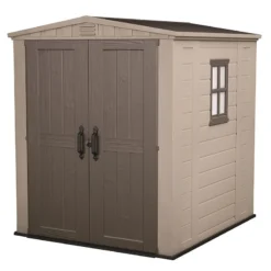 6' X 6' Keter Factor Plastic Garden Shed (1.78m X 1.96m) -Zen Gardenia Sales 3 251530 6x6 keter factor render1 min