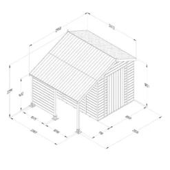 8' X 6' Forest Timberdale 25yr Guarantee Tongue & Groove Pressure Treated Apex Shed With Logstore (2.5m X 1.83m) -Zen Gardenia Sales 3 tpa86mls 5