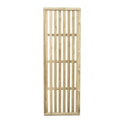 Forest 6' X 2' Pressure Treated Vertical Slatted Garden Screen Panel (1.8m X 0.6m) 8 Forest 6' X 2' Pressure Treated Vertical Slatted Garden Screen Panel (1.8m X 0.6m) -Zen Gardenia Sales 3 vslatts2 cutout min